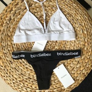 Birdiebee Bralette and Thong Set NWT!